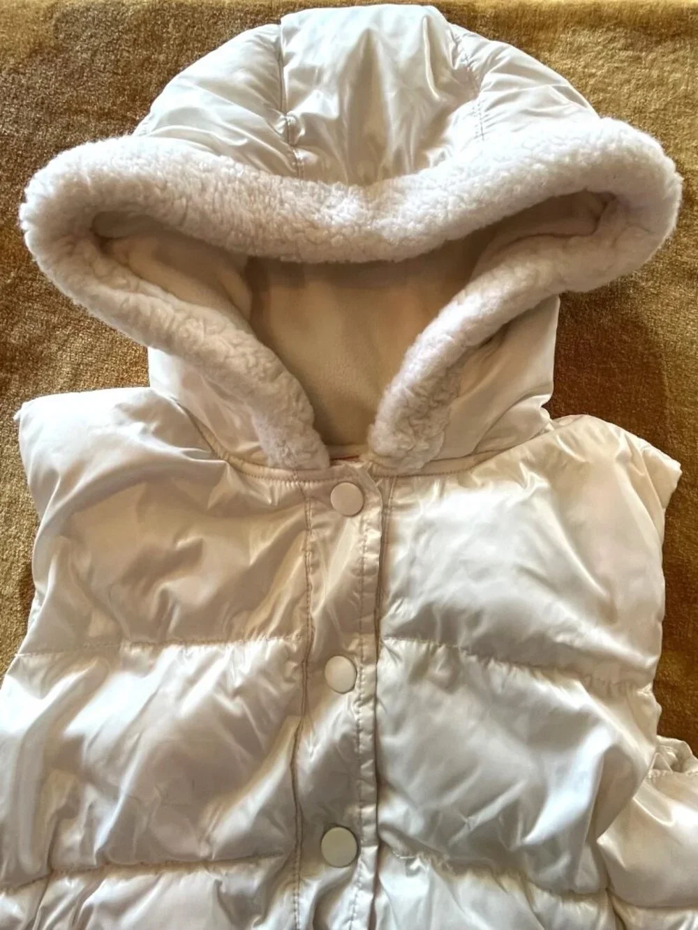 Gymboree white puffer